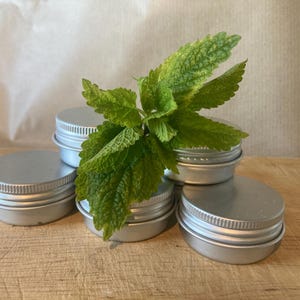Lemon Balm & Lemongrass Salve. Uplifting Herbal Balm for Daily Self Care. Handmade for Your Daily Ritual.