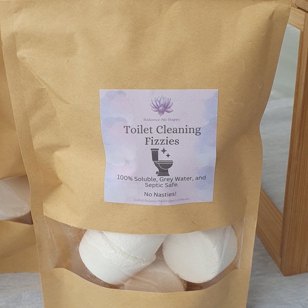 Lemon and Eucalyptus Toilet Fizzies | 100% Pure Essential Oils | Non-Toxic Cleaning Bombs