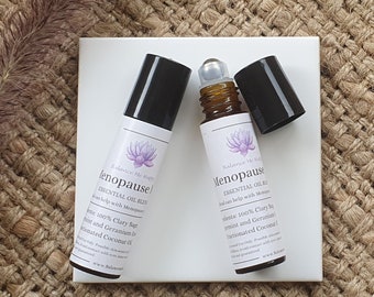 Menopause Hormone Balance | Includes Clary Sage | 100% Pure Essential Oil Aromatherapy Roll-On Blend