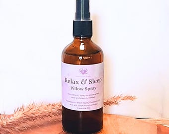 Lavender Pillow Spray | Sleep and Relax Mist | 100% Pure Essential Oil | Natural and Calming | Adults and Children