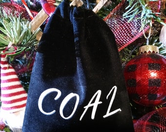 Lump of Coal, Santa's naughty list, Coal Stocking Stuffer,  You Get Coal, Crystal Surprise Bag Forgotten Whispers Co