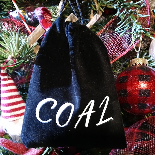 Lump of Coal, Santa's naughty list, Coal Stocking Stuffer,  You Get Coal, Crystal Surprise Bag Forgotten Whispers Co
