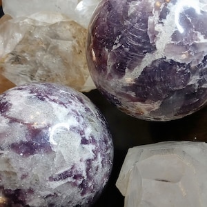 Lepidolite 88mm Sphere Forgotten Whispers Co