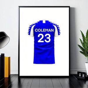 Voetbalcadeau Gepersonaliseerde voetbalshirt Verjaardagscadeau jongen Voetbalcadeau jongens Kantoordecor Voetbalposter, cadeaus voor hem, voetbalcadeaus
