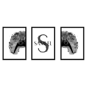 Set of 3 Gaming Wall Art Prints, Gaming Prints, Gaming Gift for Boys Bedroom Decor, Gift for Gamer, Video Games Room Art, Gaming Poster