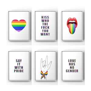 Pride Month, Pride Flag, Rainbow Heart Poster, Lgbt Wall Art, Perfect Gift, Gay Pride Print, Rainbow Flag, Pride Art Print, Be You Quote