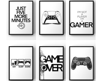 Gaming Prints, Gamer Poster, Gaming Decor, Gaming Gift, Games Room Wall Art, Teen Gift, Games Room, Contemporary Gaming Poster, Gift For Him