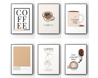 Coffee Gifts, Kitchen Print, Kitchen Art, Retro Art Print, Kitchen And Dinning, Coffee Lover Print, Dining Room, Kitchen Decor, Home Decor