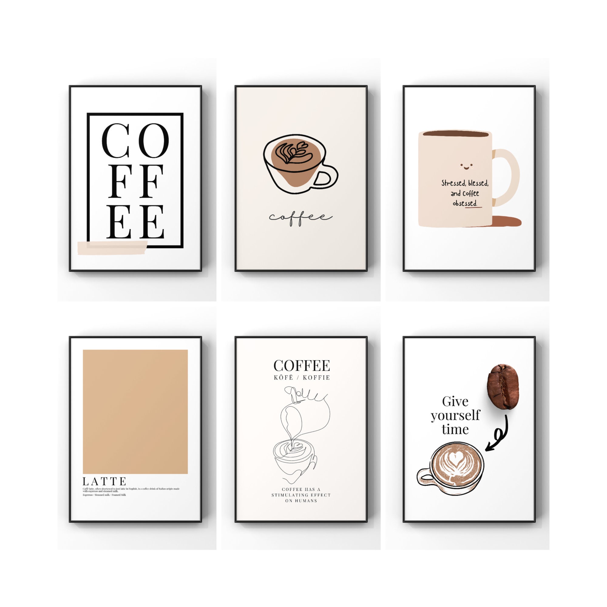 Coffee Gifts, Kitchen Print, Kitchen Art, Retro Art Print, Kitchen And Dinning, Coffee Lover Print, Dining Room, Kitchen Decor, Home Decor