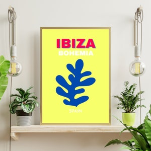 Travel Print Set of 6, Gallery Wall Set, Printable Wall Art, Colorful Travel Poster, Maximalist Wall Art, Mykonos, Ibiza, Maimi, Bondi Print