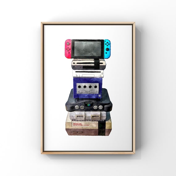 6 Pezzi Poster Gamer Decorazione Murale, Gaming Gamer Posters Poster per Videogiochi al Neon, Per Adolescenti Ragazzi Camera da Letto Sala Giochi