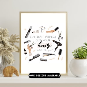 Salon Decor Lash Nail Tech Make Up Artist Aesthetics Salon Print Hairdresser Gifts Nail Tech Wall Decor  Beautician Salon Poster Beauty Gift