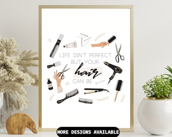 Salon Decor Lash Nail Tech Make Up Artist Aesthetics Salon Print Hairdresser Gifts Nail Tech Wall Decor  Beautician Salon Poster Beauty Gift