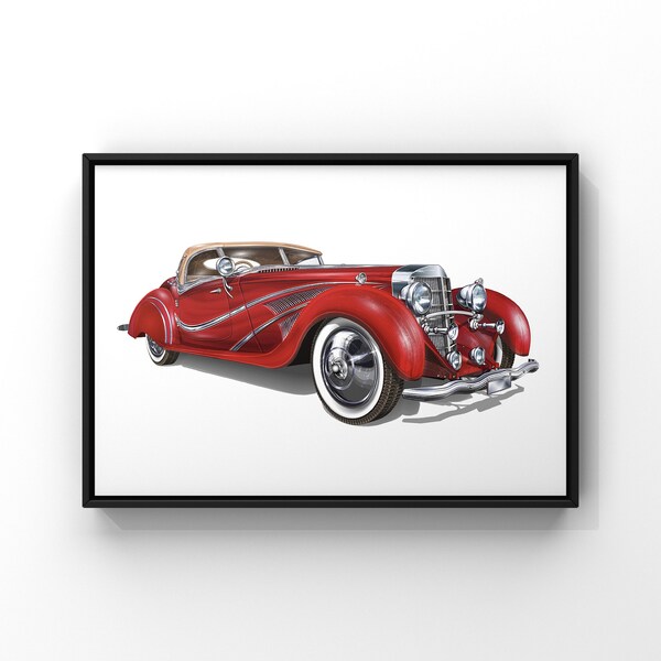 Classic Car Print Etsy UK