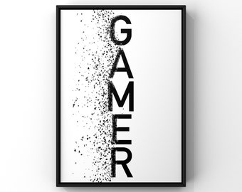 Gaming Prints, Gaming Poster, Games Room Wall Art, Boys Bedroom Decor, Contemporary Gaming Poster, Games Room, Gamer Gift, Video Games Print