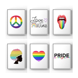 LGBT Art Poster, Rainbow Flag, Pride Art Print, Be You Quote, LGBT Gift, Love Wall Art, Pride Wall Print, Gay Pride Art