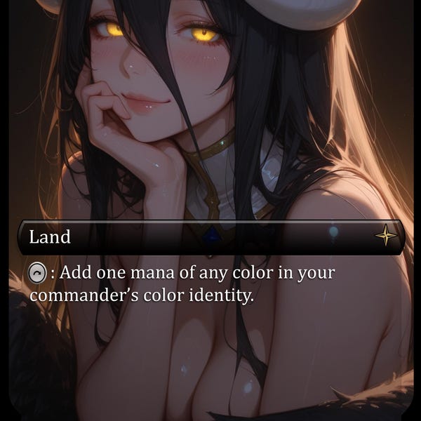Command Tower - Albedo Waifu Proxy Foil TCG