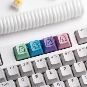 Cute Dinosaur Keycap | Custom Keycaps for Mechanical Keyboard | Cherry MX Stem | Unique Gamer Gifts