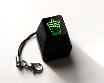 Custom Black RGB Switch Tester Keychain | Fidget Keys | Unique Gamer Gifts