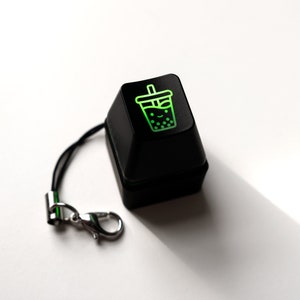 Custom Black RGB Switch Tester Keychain | Fidget Keys | Unique Gamer Gifts