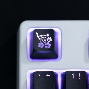 Sakura Keycap | Cherry Blossom Keycap | Custom Keycaps for Mechanical Keyboard | Cherry MX Stem | Unique Gamer Gifts
