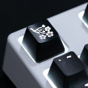 Sakura Keycap | Cherry Blossom Keycap | Custom Keycaps for Mechanical Keyboard | Cherry MX Stem | Unique Gamer Gifts