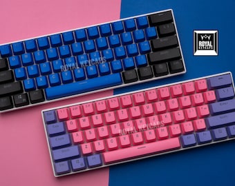 Ensemble de capuchons de touche bricolage 104 pièces avec capuchon de touche personnalisé gratuit ! | PBT Doubleshot rétroéclairé | Deux coloris pour le clavier mécanique