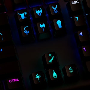 Dungeons and Dragons keycap-set, ambachtelijke keycaps, aangepaste toetsen voor Cherry MX-toetsenbord, cadeaus voor hem