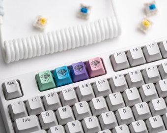 Japanische Fächer-Schlüsselkappe | Custom Tastenkappen für Mechanische Tastatur | Cherry MX Stem | Einzigartige Gamer Geschenke