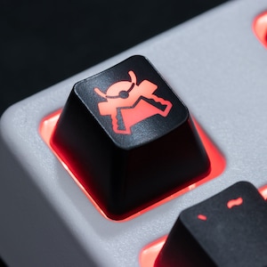 Samurai Helmet | Custom Keycaps for Mechanical Keyboard | Cherry MX Stem | Unique Gamer Gifts