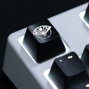 Japanese Fan Keycap | Custom Keycaps for Mechanical Keyboard | Cherry MX Stem | Unique Gamer Gifts