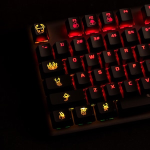 Hollow Knight-toetsenset, ambachtelijke toetsen, aangepaste toetsen voor Cherry MX-toetsenbord, gamercadeaus