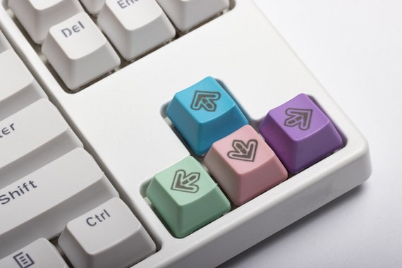 DDR Arrow Keycap Set, Artisan Keycaps, Custom Keys for