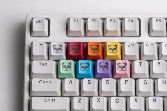 Panda Keycap / Teclas personalizadas para teclado mecánico / Cherry MX Stem  / Regalos únicos para jugadores -  España