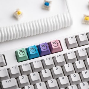 Peach Keycap | Custom Keycaps for Mechanical Keyboard | Cherry MX Stem | Unique Gamer Gifts