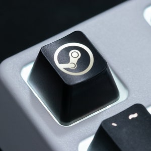 Steam Keycap | Custom Keycaps for Mechanical Keyboard | Cherry MX Stem | Unique Gamer Gifts
