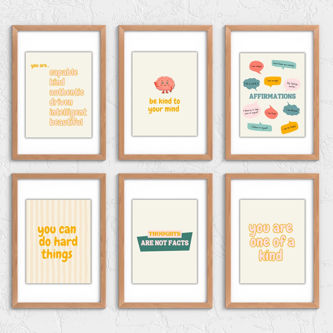 Therapy Office Wall Art Printable – Mental Health Quotes for Counseling ...