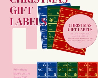 Christmas Gift Sticker Labels