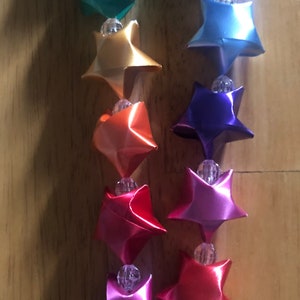Rainbow Origami Star Lei Garland for Graduation - Etsy