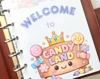 Candy Amusement Park Savings Challenge for A7 Mini Pocket Binder