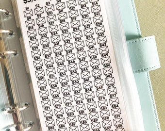A6 100 Envelope Savings Challenge Dashboard Divider | Budget Binder | Money Savings Book | 5K and 10K Reusable Tracker | TRACKER ONLY
