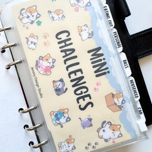 Calico Cat Mini Savings Challenge for A6 Personal Budget Binders
