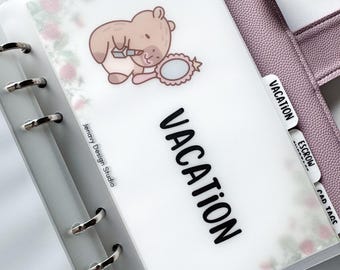Custom Personalize Cash Envelopes for A6 Budget Binder | Capybara Theme
