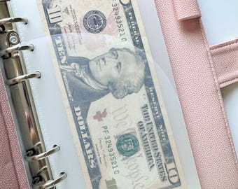 Double Pocket Cash Envelopes for A6 Budget Binder | Set of 6