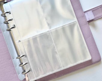 A5 Pebble Texture Binder with 4 Pocket Sleeves for 100 Envelopes Savings Challenge