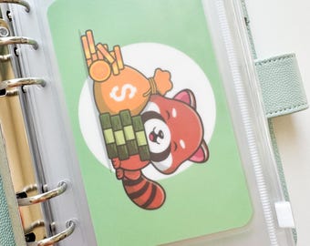 Personalized Savings Challenge Binder with Cash Envelopes and Reusable Insert cards Starter Set