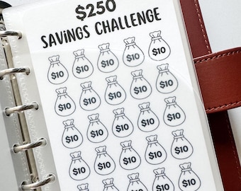 A7 Moneybag Savings Challenge | Trackers only