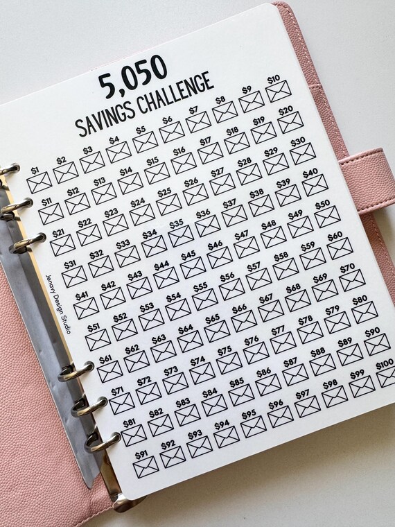 100 Saving challenge デザイン⑫ Box ver. Amazon.com : Money Saving Challenge Binder Trackers for 6