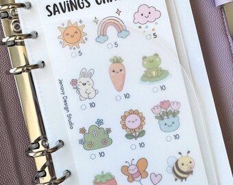 Nature Garden Savings Challenge for A5, A6 and A7
