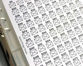 Organizzatore Budget Con 100 Buste - A5, Per Risparmio 100 Giorni, Con Cartellini Sfida E Chiusura Magnetica - Foto 9